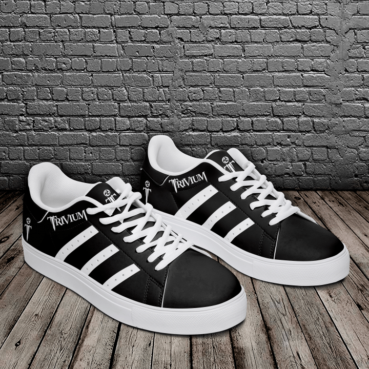 Trivium Black And White Stan Smith Low Top Shoes