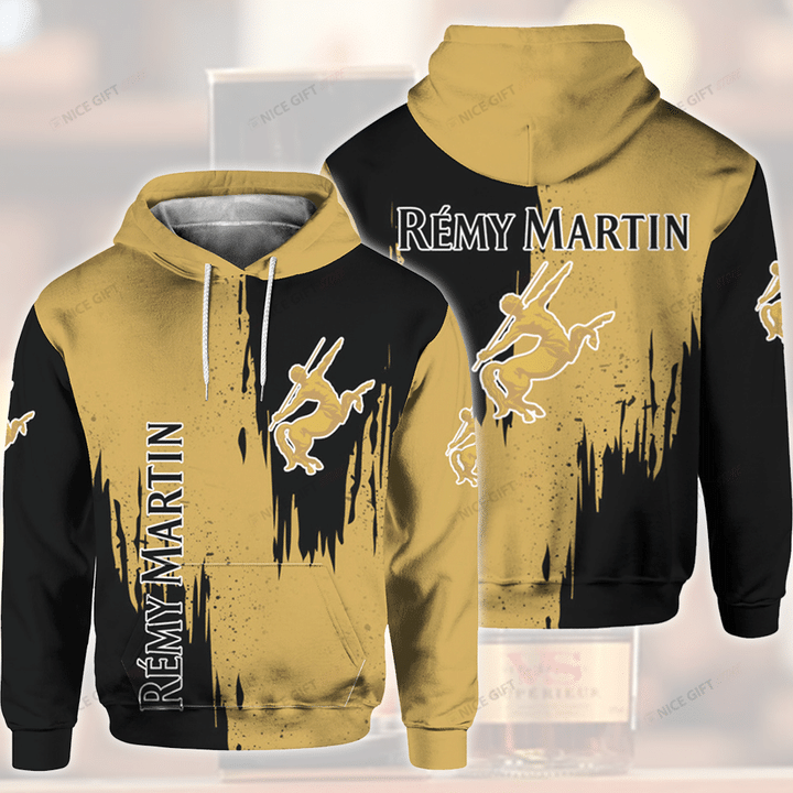 Remy Martin Black And Yellow 3D Hoodie