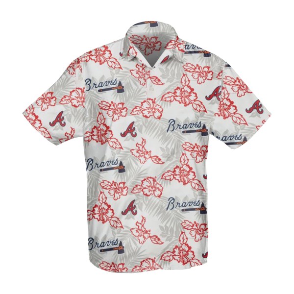 Atlanta Braves MLB Hibiscus Hawaiian Shirt