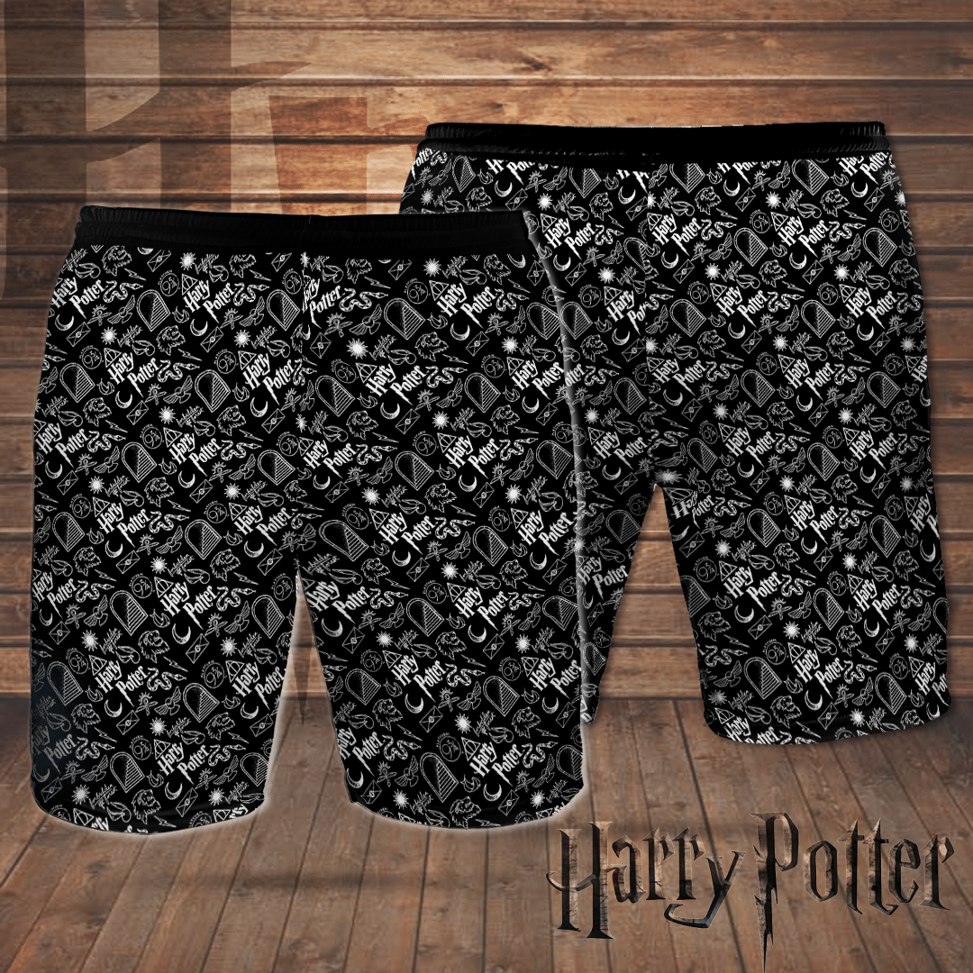 Harry Potter Black Hawaiian Shirt