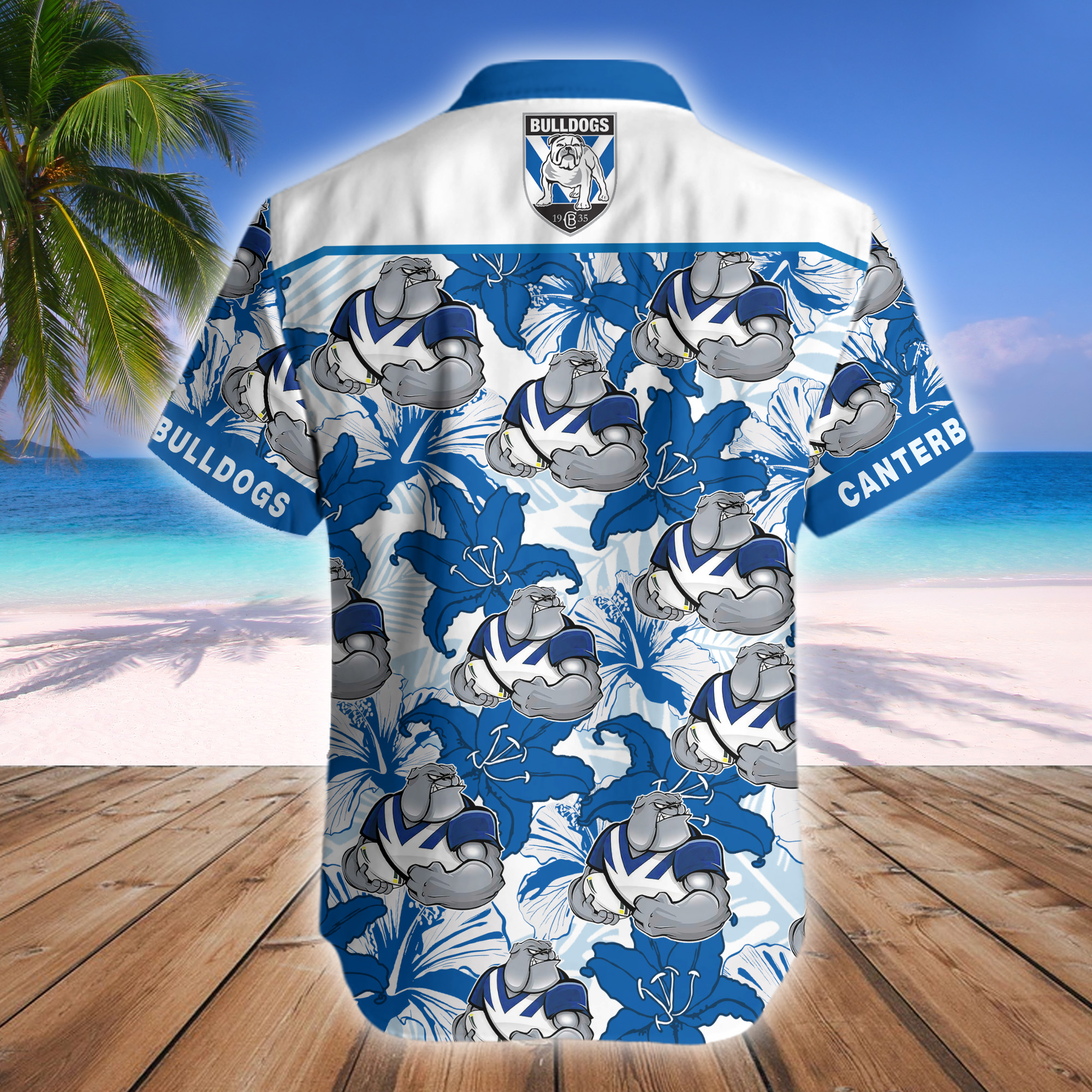 Canterbury Bankstown Bulldogs NRLMascot Hawaiian Shirt