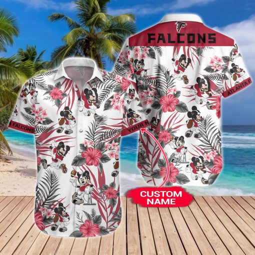 Atlanta Falcons Mickey Custom Name Hawaiian Shirt