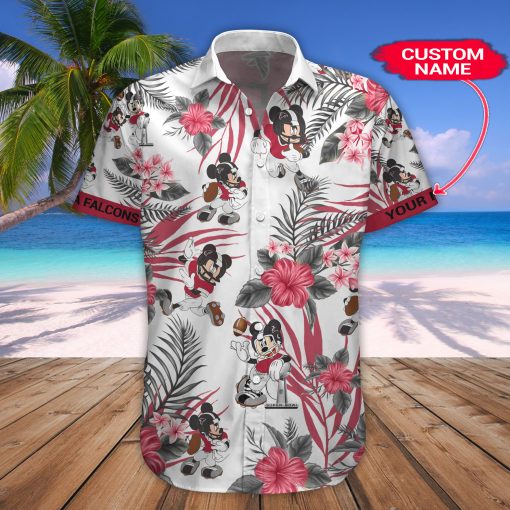 Atlanta Falcons Mickey Custom Name Hawaiian Shirt