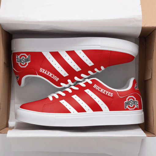 Ohio State Buckeyes 3D Over Printed Stan Smith Shoes