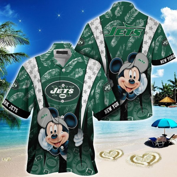 New York Jets NFL And Mickey Hawaiian Shirt