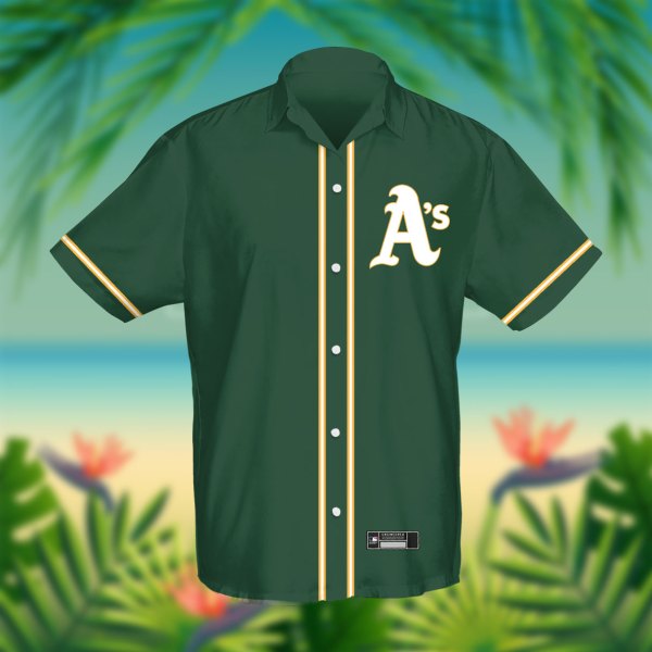 Oakland Athletics MLB Green Personalized Hawaiian Shirt