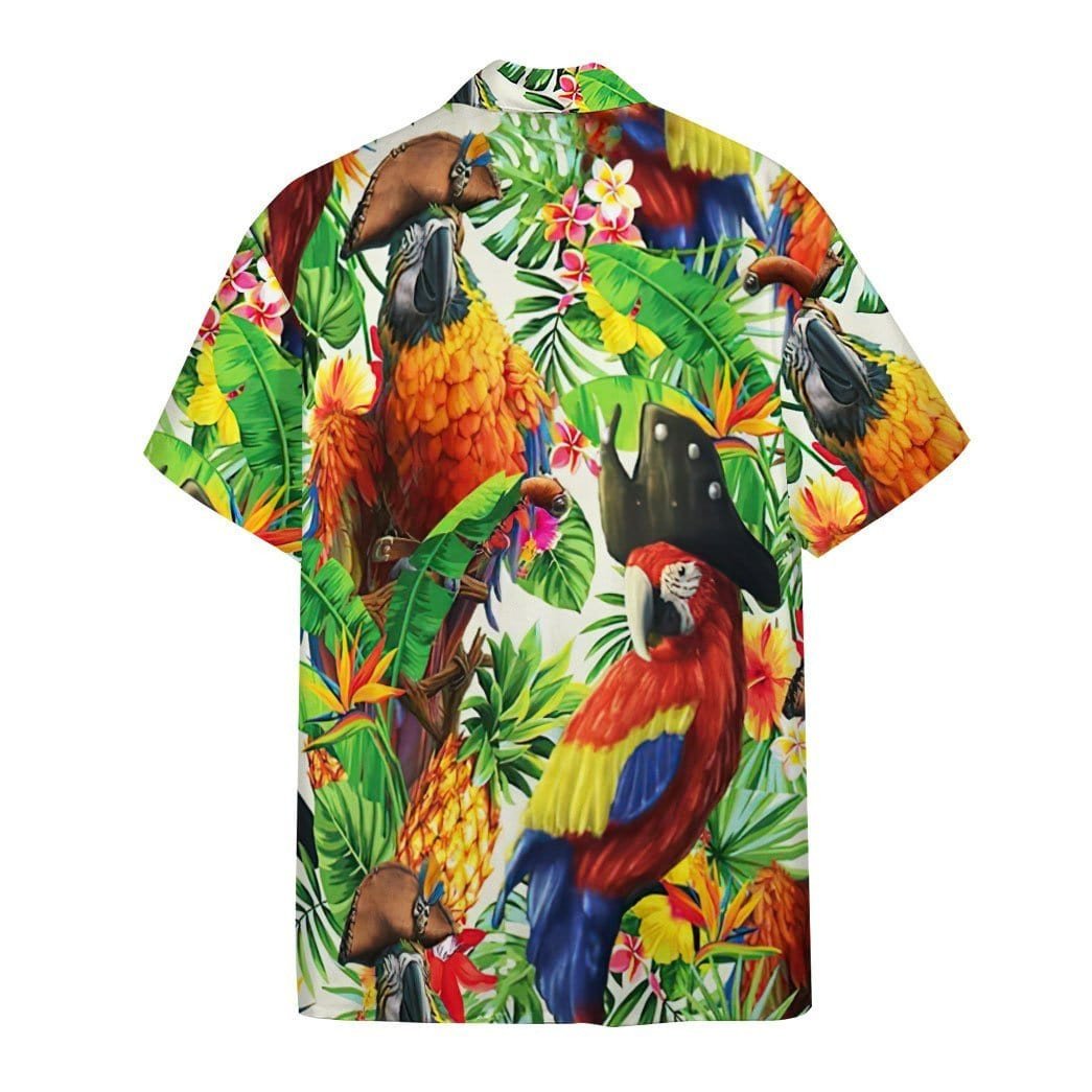 Parrot Pirate Tropical Hawaiian Shirts