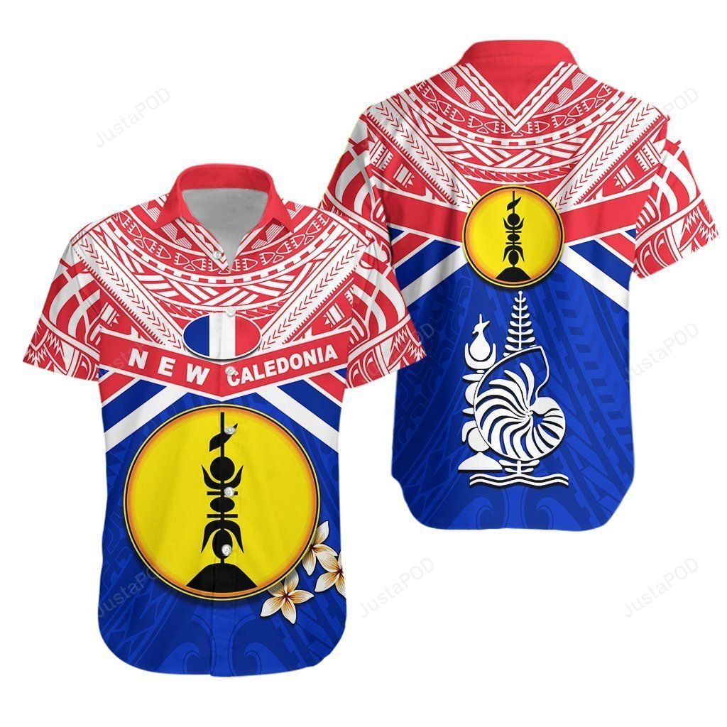 New Caledonia Rugby Polynesian K13 Hawaiian Shirt