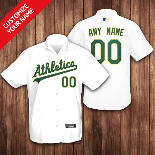 MLB Custom Name Oakland Athletics Hawaiian Shirt