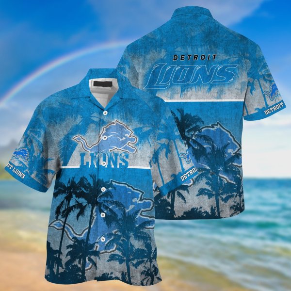 Detroit Lions NFL Tropical Hawaiian Shirt