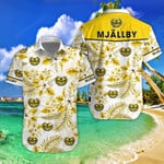 Mjällby AIF 2022 tropical summer hawaiian shirt