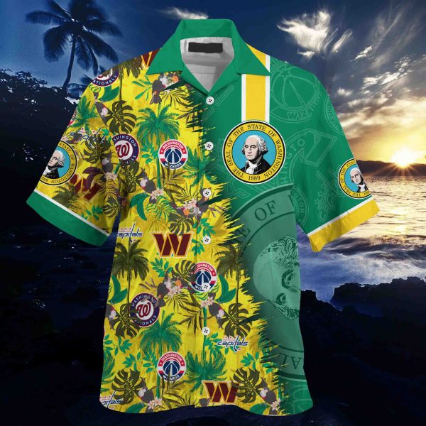 Washington Sports Teams Palm Tree Summer 2022 Hawaiian Shirt