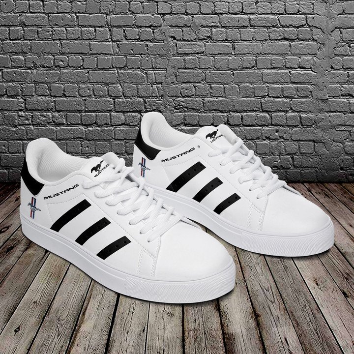Mustang Black And White Stan Smith Low Top Shoes