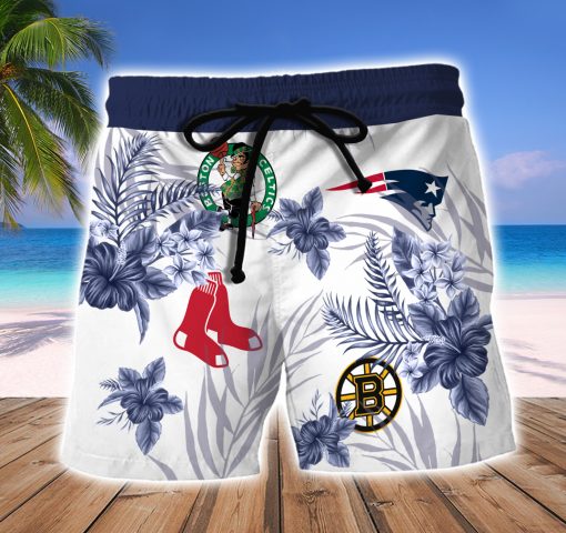 New England Patriots Boston Celtics Boston Bruins Boston Red Sox Hawaiian Shirt