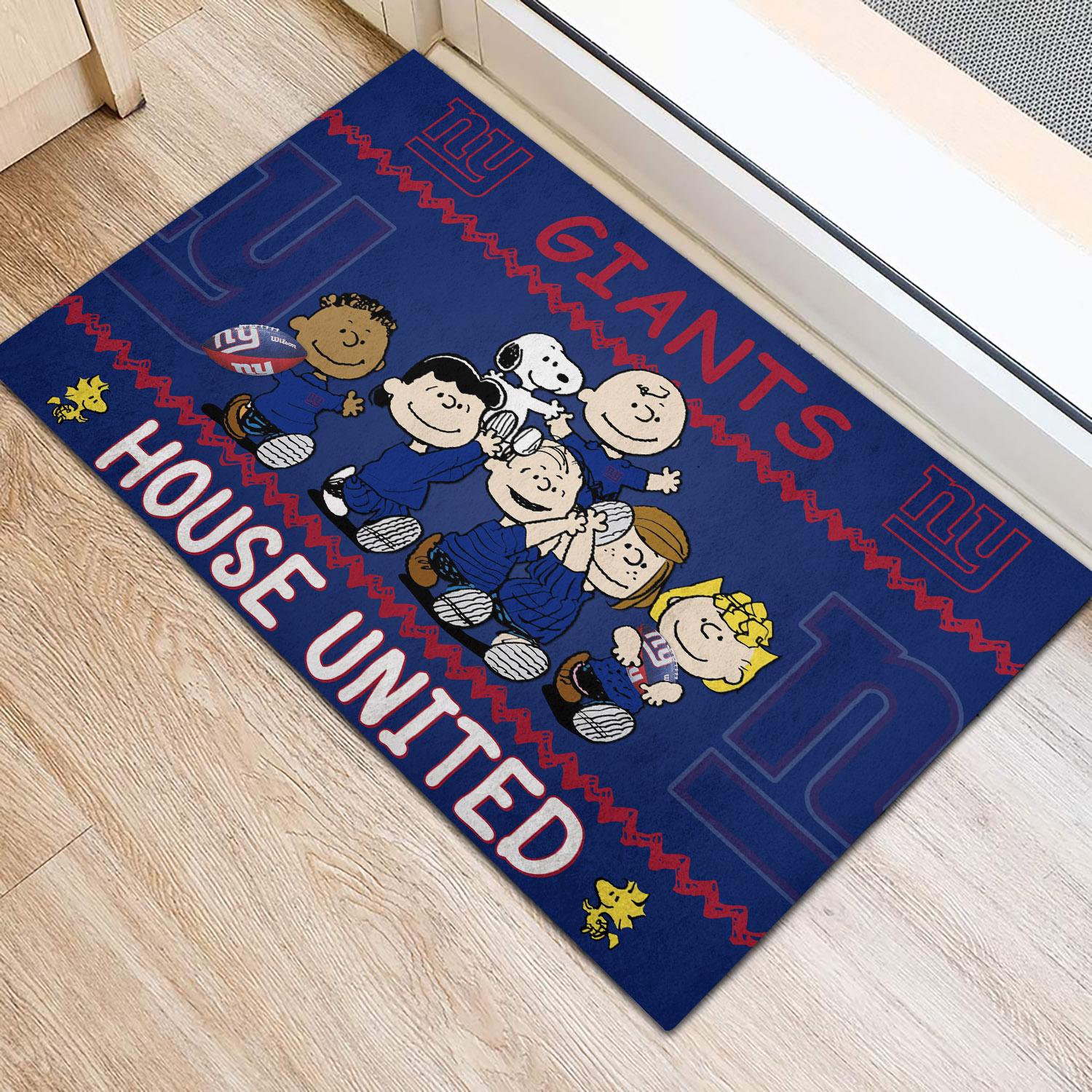 New York Giants Peanuts House United Doormat