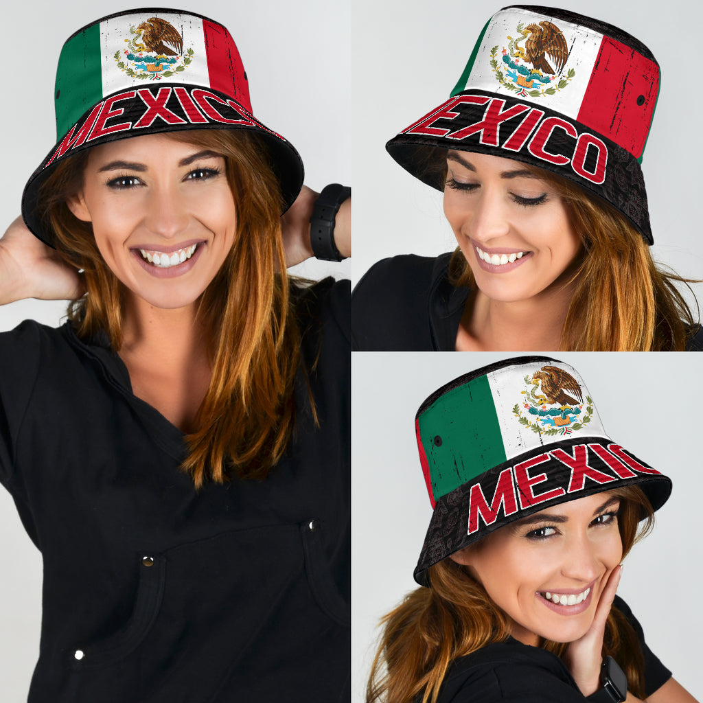 Mexico Flag Bucket Hat Cap