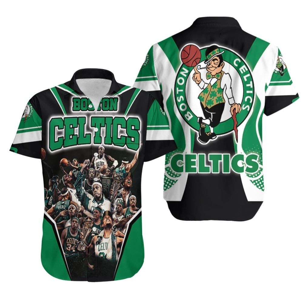 Paul Pierce 34 Boston Celtics Champions Hawaiian Shirt