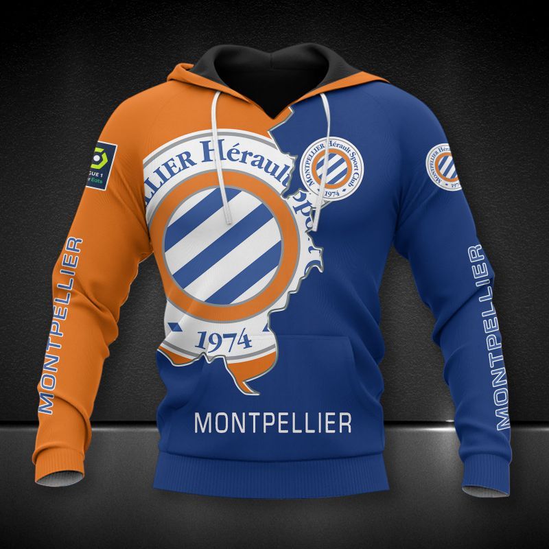 Montpellier HSC 3d all over printed hoodie