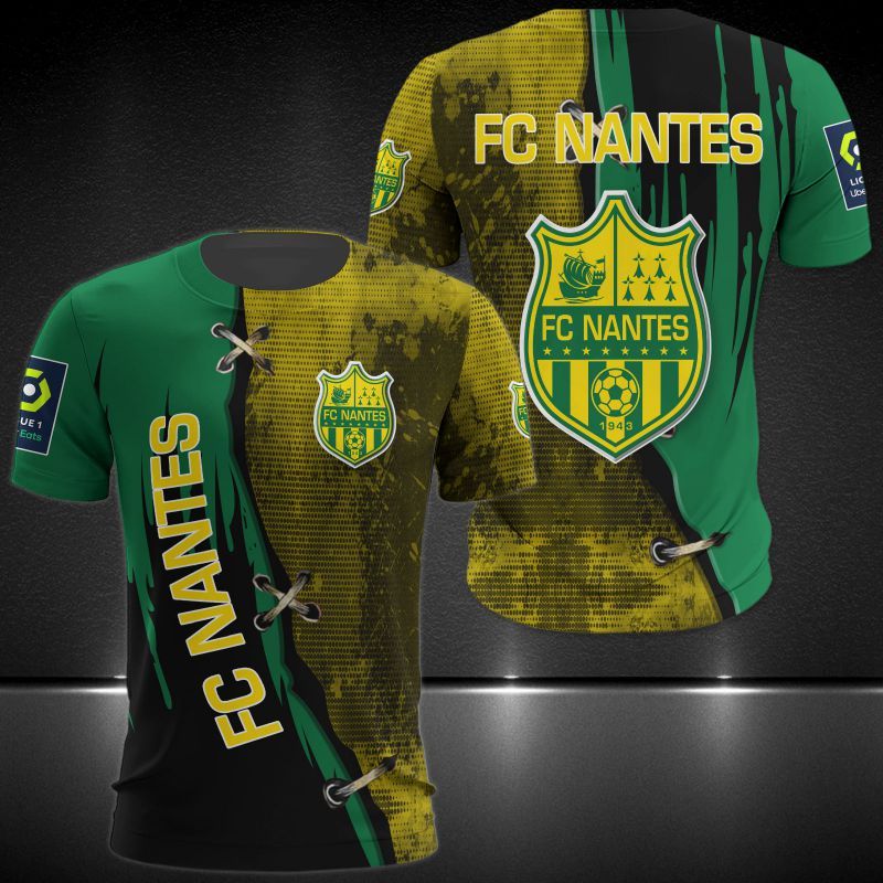 FC Nantes green 3d all over printed hoodie