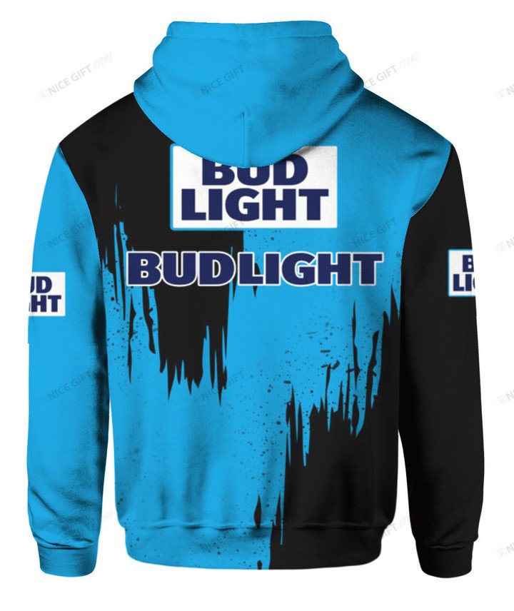 Bud Light Black And Blue 3D Hoodie