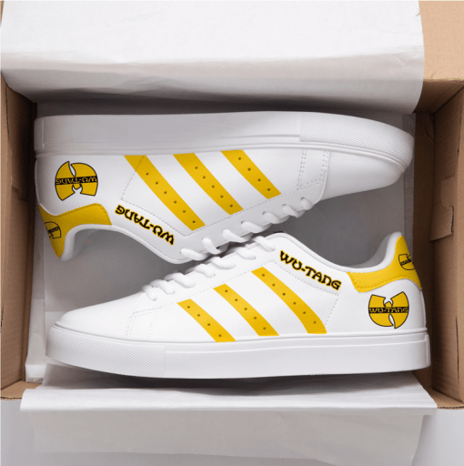 Wu Tang Clan Yellow And White Stan Smith Low Top Shoes