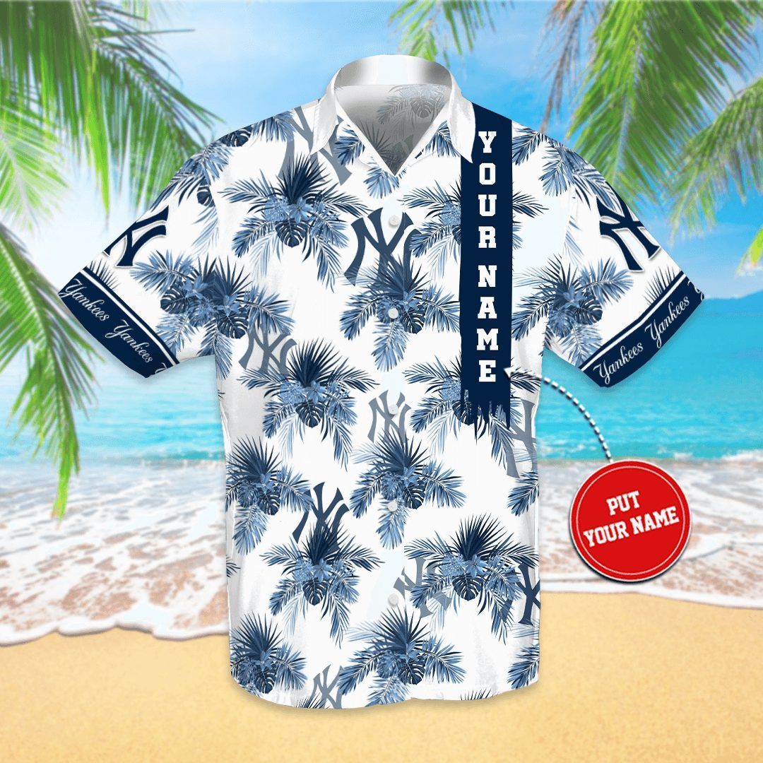 New York Yankees MLB Tropical Personalized Hawaiian Shirt