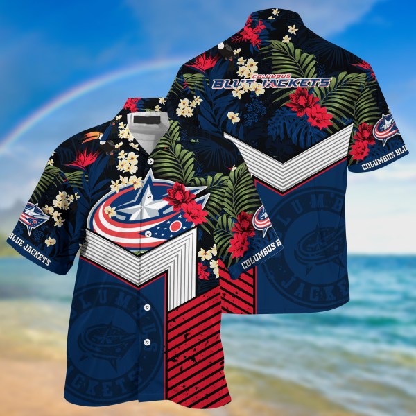 Columbus Blue Jackets New Collection Summer 2022 Hawaiian Shirt