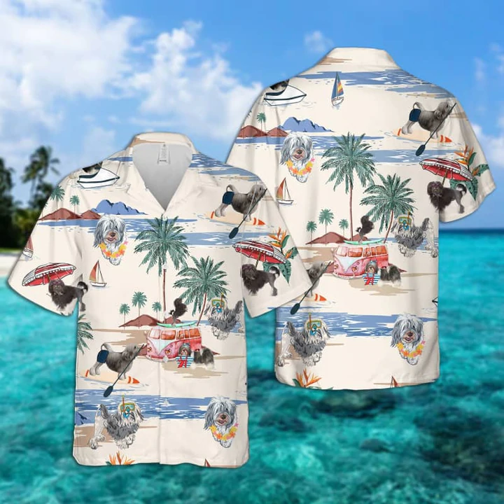 Lowchen Summer Beach Aloha Hawaiian Shirt