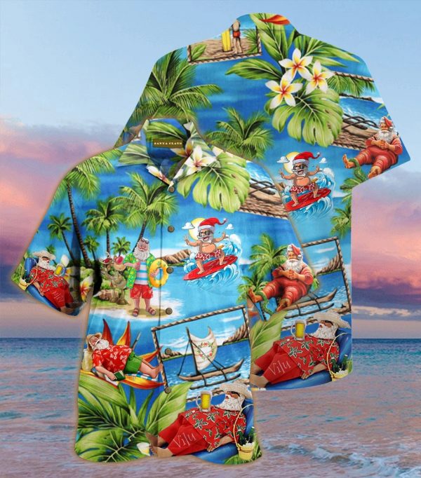 Amazing Santa Claus Beach Hawaiian Shirt