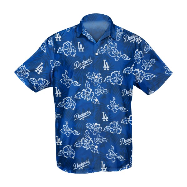 Los Angeles Dodgers MLB Hibiscus Hawaiian Shirt