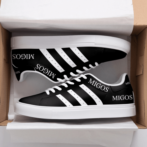 MIGOS Black And White 3D Over Printed Stan Smith Shoes Ver 4