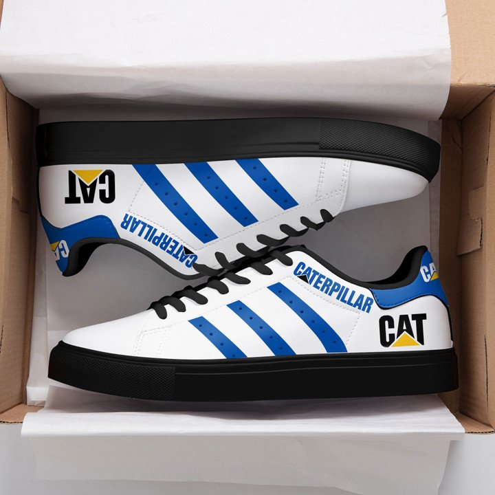 Caterpillar Blue And White Stan Smith Low Top Shoes
