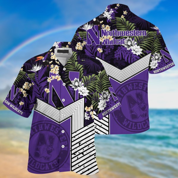 Northwestern Wildcats New Collection Summer 2022 Hawaiian Shirt