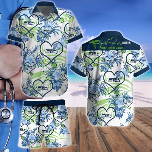 Nurse Love Seattle Seahawks Hawaiian shirt