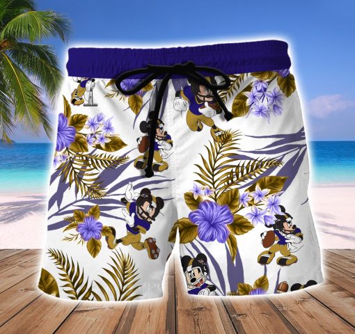 Baltimore Ravens Mickey Custom Name Hawaiian Shirt