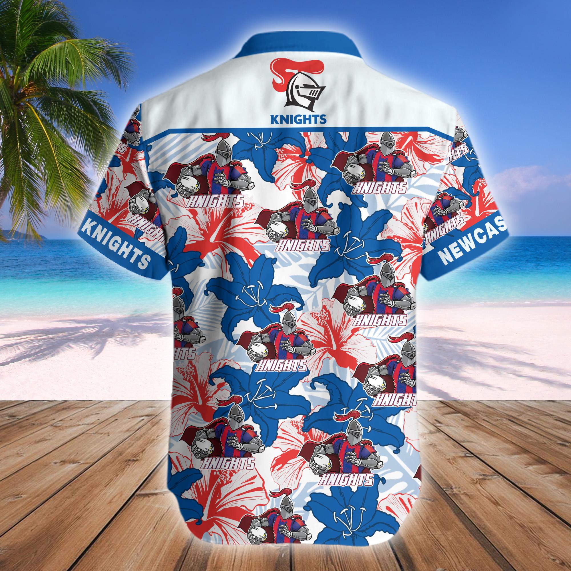 Newcastle Knights Mascot NRL Hawaiian Shirt