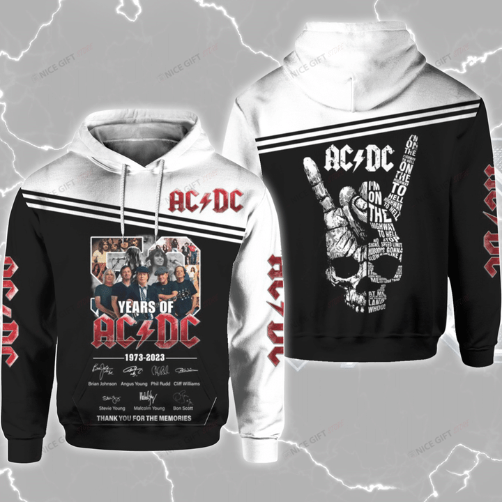 Year Of ACDC Band 3D Hoodie
