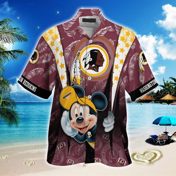 Washington Commanders NFL And Mickey Hawaiian Shirt