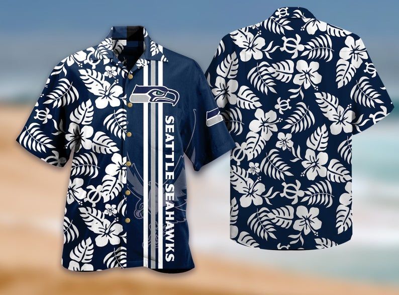 NFL Seattle Seahawks Hibicus Hawaiian Shirt