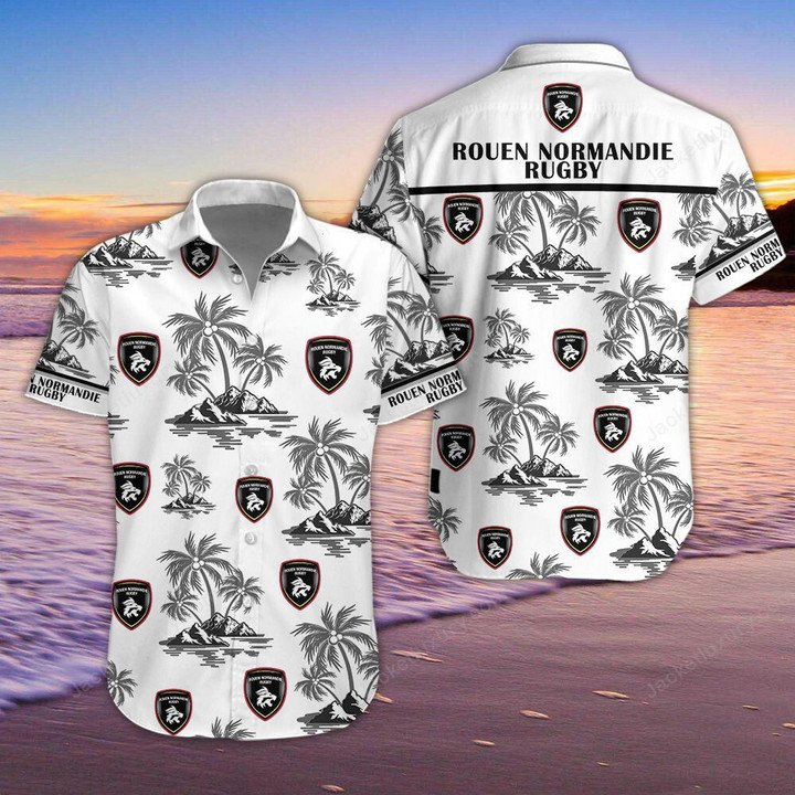 Rouen Normandie Rugby Hawaiian Shirt