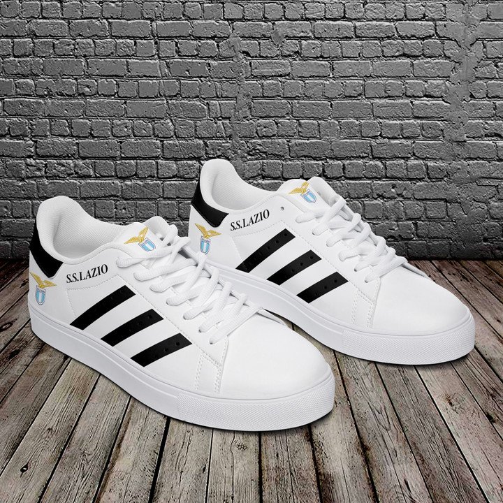 S.S Lazio Black And White Stan Smith Low Top Shoes