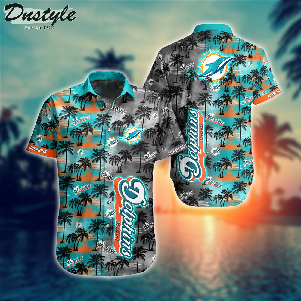 Miami Dolphins Flower Gift For Summer 2022 Hawaiian Shirt