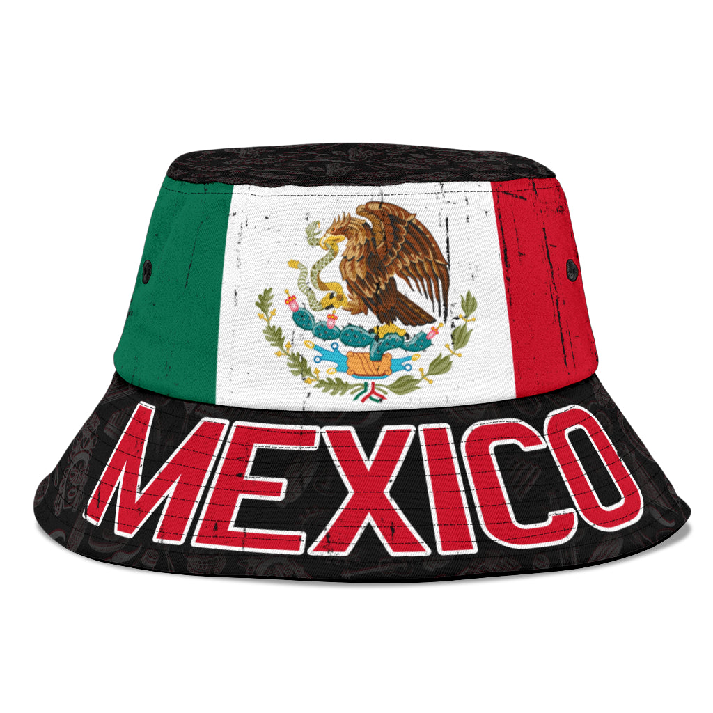 Mexico Flag Bucket Hat Cap