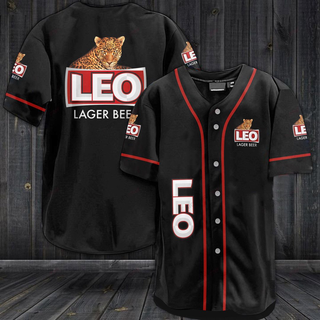 Leo Lager Beer Baseball Jersey