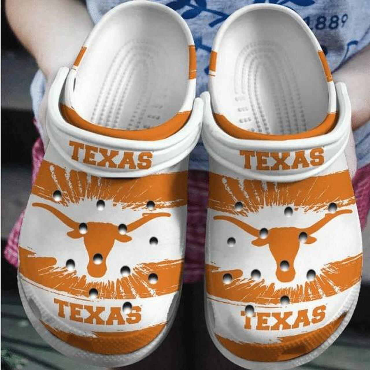 Texas Longhorns Crocs Crocband Clog Shoes