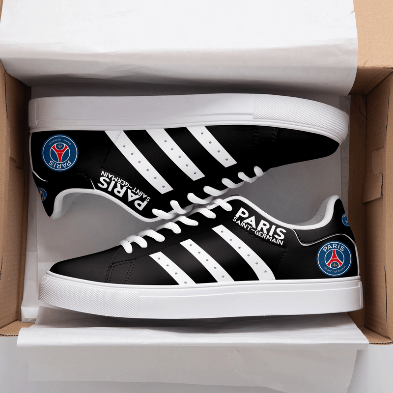 PSG Black White 3d Over Printed Stan Smith Shoes