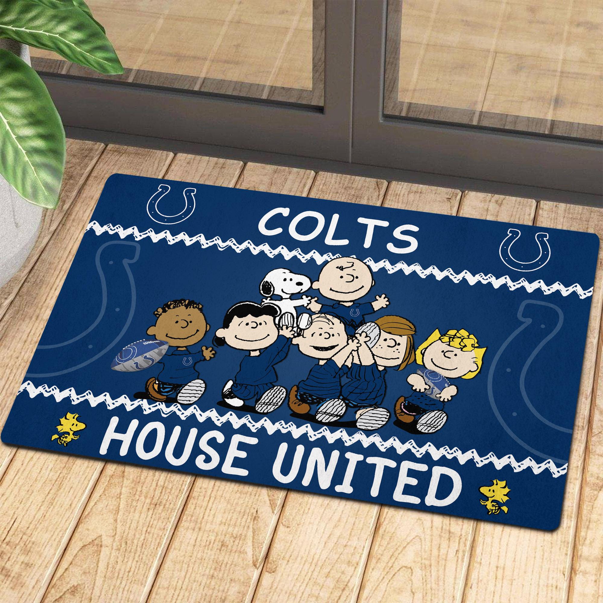 Indianapolis Colts Peanuts House United Doormat
