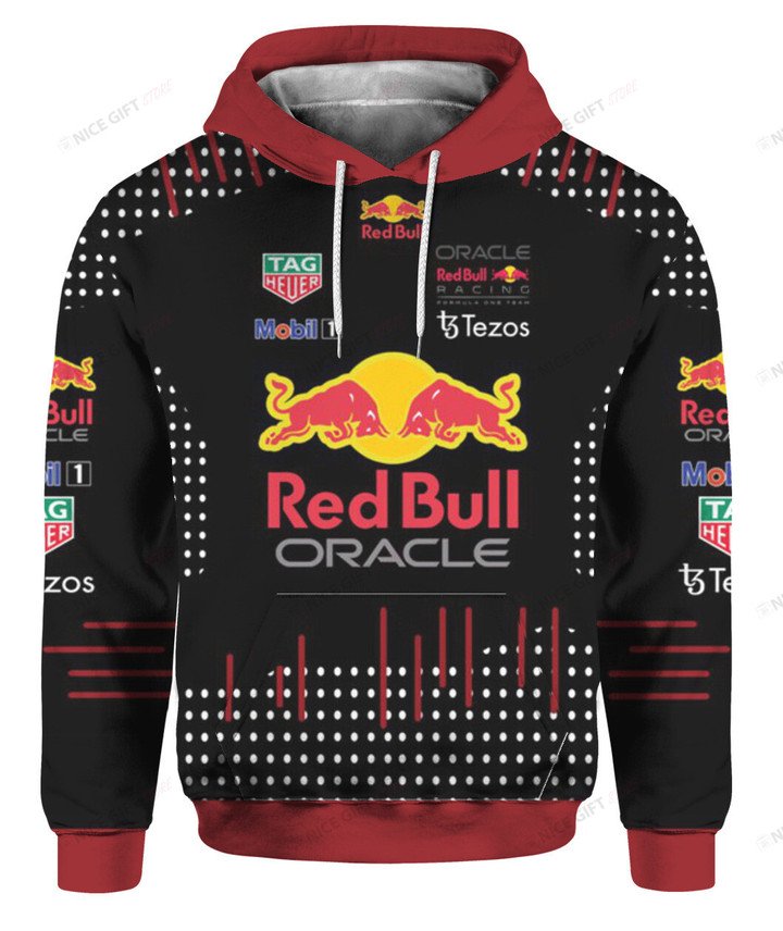 Red Bull Oracle Black 3D Hoodie