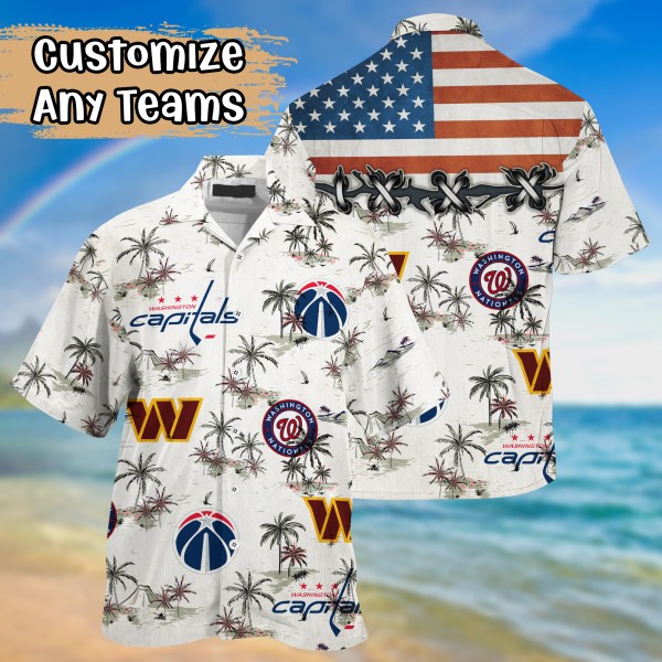 Washington Sports Teams US Flag 2022 Hawaiian Shirt