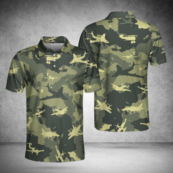Aircraft Green Camouflage Army Best Camo Hawaiian Shirt